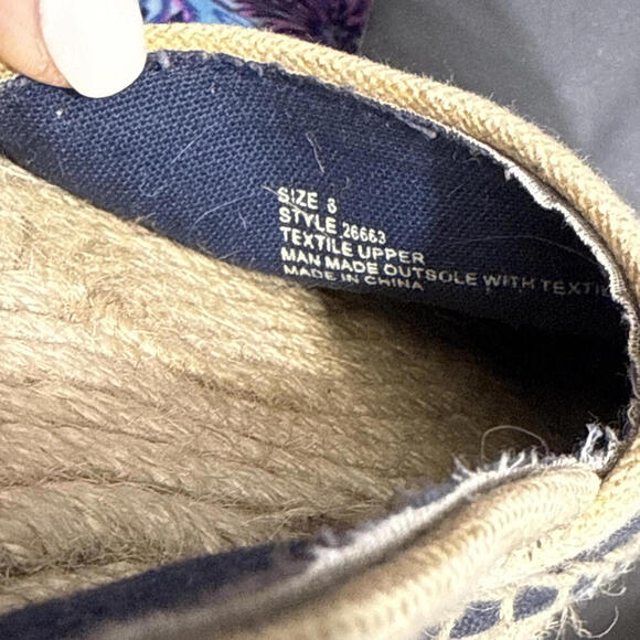 Lilly Pulitzer Preppy Nautical Beach Designer Espadrille True Navy Seahorse 6 - Picture 5 of 14